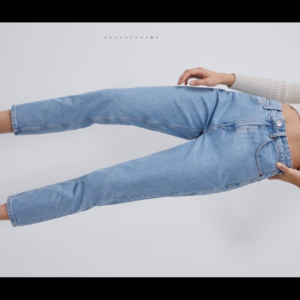 Zara High Waisted Crop Jeans